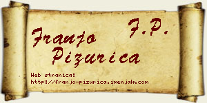 Franjo Pižurica vizit kartica
